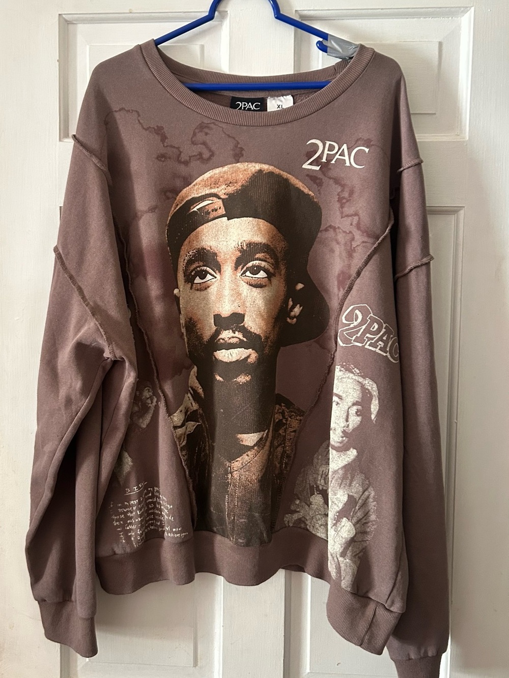 Mens 2PAC Brown Swestshirt with Tags - XL